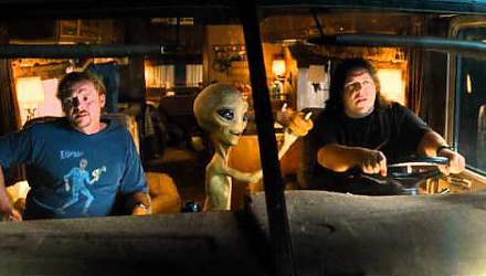 Szenenbild aus dem Film 'Paul - Ein Alien auf der Flucht'